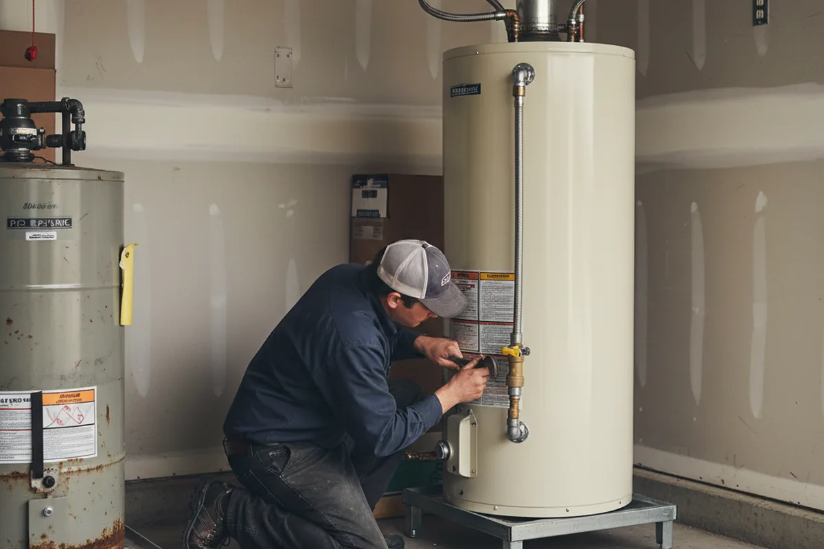 Water heater and shutoff valve replacement in Idleyld Park